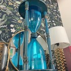 Blenko Hourglass 24  Rare Blue Glass Mid Century Modern Collector Statement
