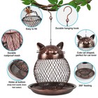 Outside Wild Bird Feeder  Heavy Duty Metal Frame Squirrel Proof Bird Feeders    