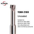 Hrc68 Balzers Coated Carbide End Mill Unc Unf Three Teeth Thread Milling Cutter