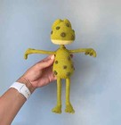 Crochet Frog Doll     Amigurumi Handmade Stuffed Toy     Cute Summer Beach Frog