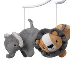Bedtime Originals Jungle Fun Musical Baby Crib Mobile - Gray  Animals  Jungle