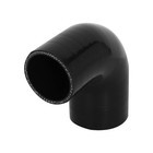 Black 2  To 2 5  2 1 2   90 Degree Reducer Silicone Hose 51-63mm Pipe Coupler