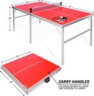 Gosports Mid-size Table Tennis Game Set - Red Or Blue - Indoor outdoor Portable