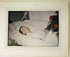 2 Vtg Funeral Pictures Casket Coffin Fo
