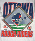 Vintage Ottawa Rough Riders T Shirt Mens Medium 90s Cfl Football Single Stitch