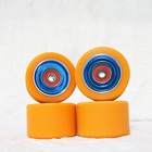 62mm Roller Skates Wheels Aluminum Alloy Speed Skate Orange-blue 