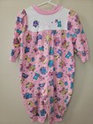 Vintage Oshkosh Baby Bgosh Pink Romper Jumpsuit Bear Elephant Bunny 24 Mo Rare