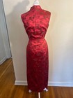 Chinese Qipao Cheongsam Beautiful Vintage Red Dress