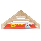  3300 Wood Corner Shelf Laddered Platform For Bird Cages  7 By 7-inch 