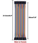120pcs Dupont Jumper Wires Kit 40pin M f M m F f Breadboard Arduino 20cm
