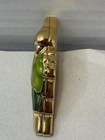    vintage 1991 Estee Lauder Golden Parrot Solid Perfume Compact Enamel Bird    