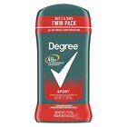 2 Pack Men Antiperspirant Deodorant Degree Stick Sport 48 Hour Protection 2 7 Oz