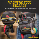 9-pocket Magnetic Tool Pouch For Tool Belts  Portable Storage Organizer