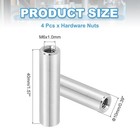 4pcs 304 Stainless Steel M6x1 0mm Round Coupling Nuts  0 39x1 57  odxh 