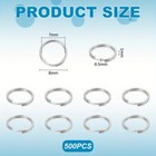 1box Stainless Steel Split Rings Double Loops Jump Rings Stainless