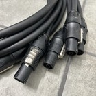 Adapter 3 Ft Edison Plug To Powercon True1 Female 12awg  300v Lot Of 5 Neutrik