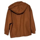 Fornadao Burnt Orange Cognac Hooded Bomber Coat Jacket Men s Medium Fall Winter