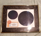Vintage 5    8  Genuine Silicon Wafers Framed Mounted In Frame