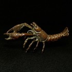 3 7 Inch Old Chinese Bronze Carving Lobster Statue Decoration Gift Collection