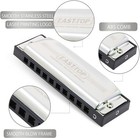 Easttop New Diatonic Shonrry Harmonica Key Of C Harp Mouth Organ 10hole Us