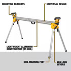 Dewalt Dwx723 29 Lbs  Heavy Duty Miter Saw Stand With 500 Lbs  Capacity