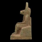 Authentic Ancient Egyptian Antiques Anubis God Statue Stone Figurine Bc