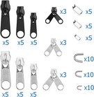 85pc New Fix A Zipper Removable Zip Slider Rescue Instant Repair Kit Replacement