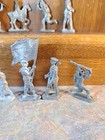 Rare Vintage Cast Lead Metal Military Toy Soldiers Army Men Figures Lot Of 12