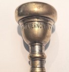 Vintage 1960s Bach Mt Vernon 8c Trumpet Mouthpiece 3-7 16 l  Brass Silver Metal