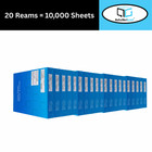 White 20  Printer Paper 8 5  X 11   20 Reams 10000 Sheets 96 Brightness Matte