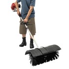 52cc Gas Powered Sweeper Broom Driveway Turf Artificial Grass Snow Clean