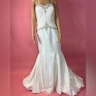 Alfred Angelo Mermaid Wedding Gown Ivory Size 8 Unaltered New