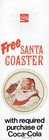 Vintage 1983 Coca-cola Santa Claus Metal Coaster Set W Coke Bottle Hangar   1