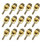 15pcs M10 Brass Ac Valve Cores Fit For Ford Gm Chrysler 134a And R12 System