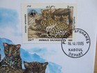 1987 Wwf Afghanistan 50 Afghanis 1987 Cu-ni Fdc   Stamp Leopard Pnc