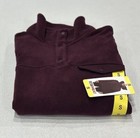32 Degrees Heat Women s Midweight Snap Arctic Fleece Pullover    Boysenberry   S