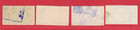 Latvia Lot Of 4 Railways Newspapers Revenue Stamps 9613