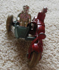 Vintage 1930 s Hubley Cast Iron Cop Motorcycle W side Car 1723 And Rider