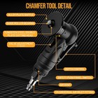 Air Chamfer Tool 45 Degree   Round Corner Beveling Machine With 12 Blades Usa