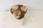 Nos Vintage 70s Mid Century Modern Mcm Westwood Rotating Condiment Cup Holder