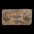 3rd Issue 15c Fifteen Cent Grant-sherman Fractional Currency Specimen Note  Xf