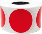 Circle Color Dot Stickers   1 25  Inches Round - 500 Pack   Pick One Color