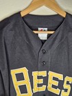Majestic Salt Lake Bees Jersey Black Men s Xl Minor League Baseball Vintage