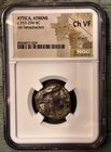 Attica Athens Ar Tetradrachm C 353-294 Bc Athena Owl Ngc Ch Vf