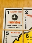 Vintage Coal Mining Hard Hat Stickers Eastern Federal No  1 Set 1984 Wv Map