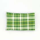 Green Plaid Rice Heat Pack  Microwavable Flannel Hot Cold Therapy Pad Gift