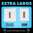 Dude Wipes - Flushable Wipes - 3 Pack  144 Wipes - Unscented Extra-large Adult