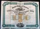 Antique Boston  Hartford   Erie Railroad Co   1000 Bond 1863 Compete All Coupons