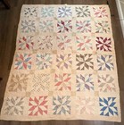 Very Old Star Quilt Light Pink 70 x87 