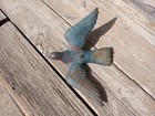 Antique Victorian Cast Iron Figural Dove Gate Weight Counter Balance